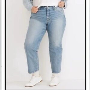 Madewell Plus Classic Straight Jeans Light Wash Size 35
